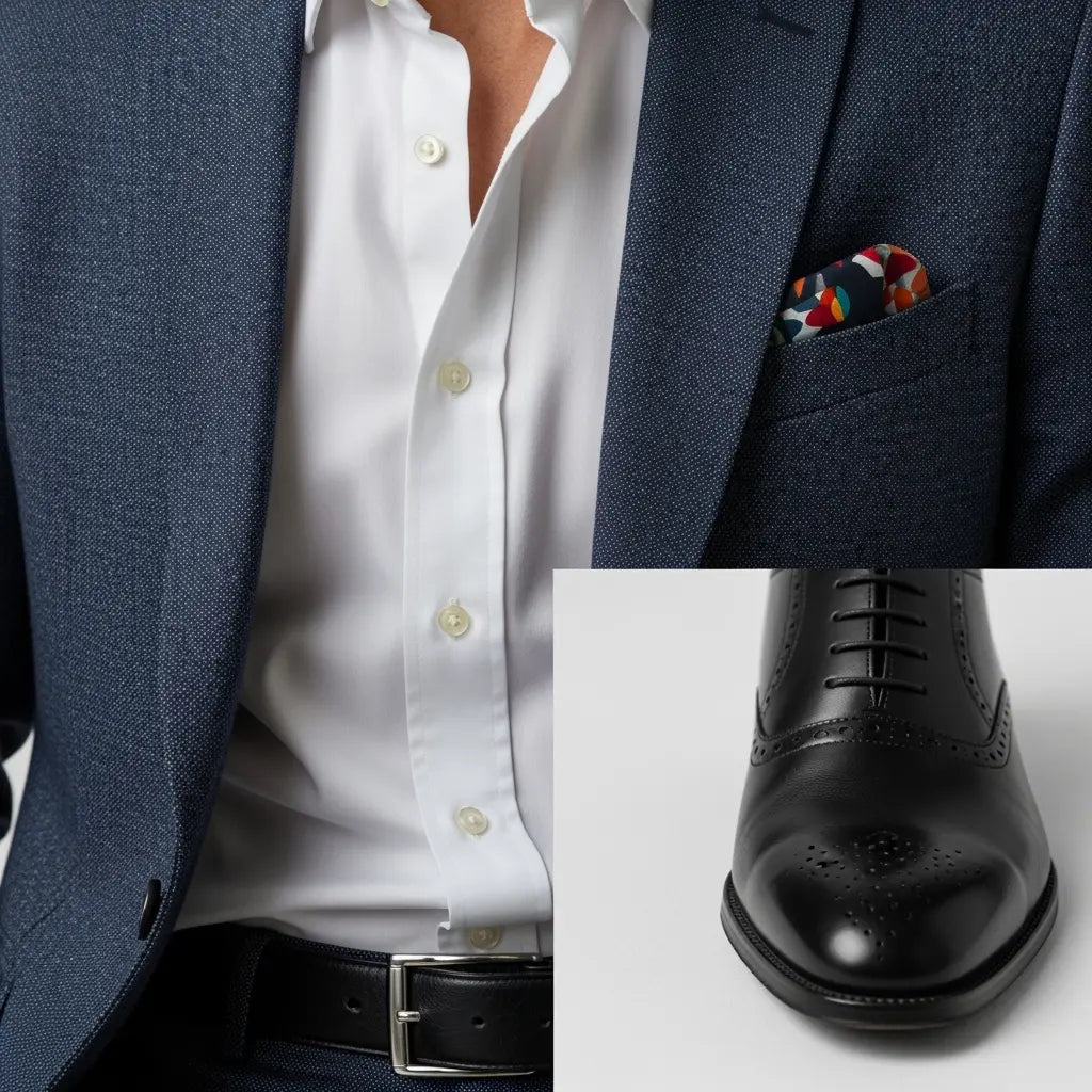 Navy Tailored Suit Jacket