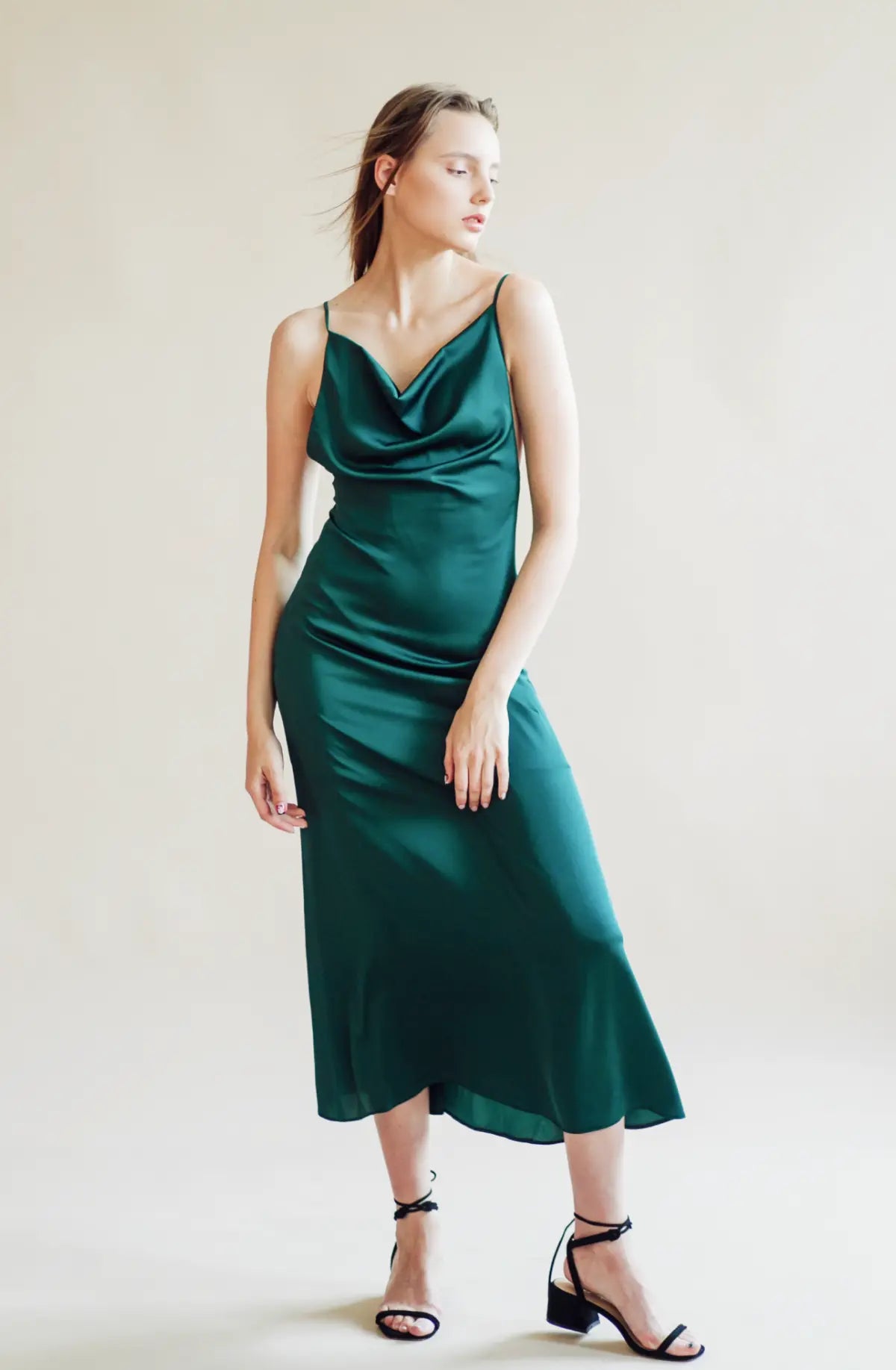 Elysia Verde Slip Dress
