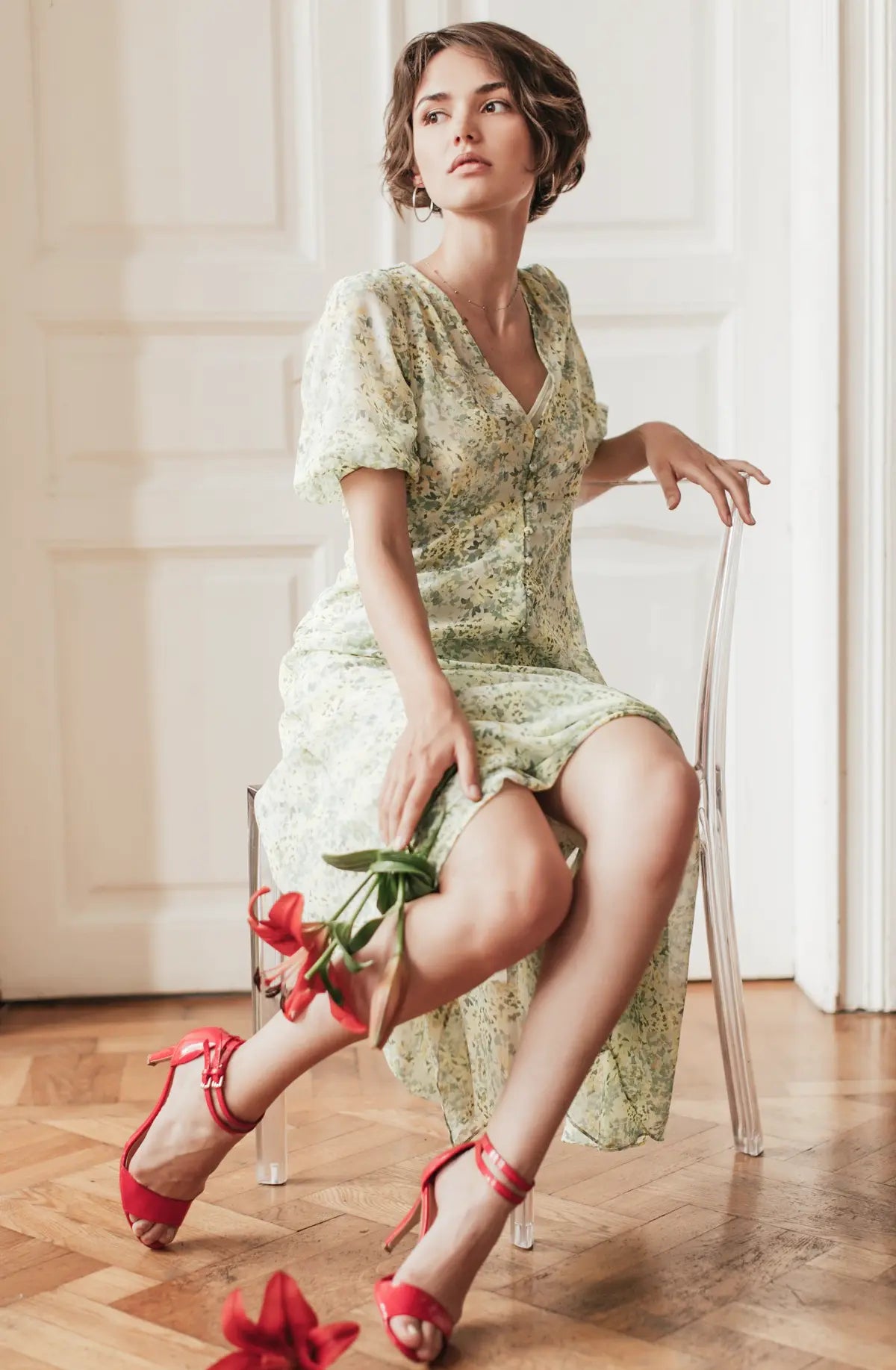 Liora Lace Midi