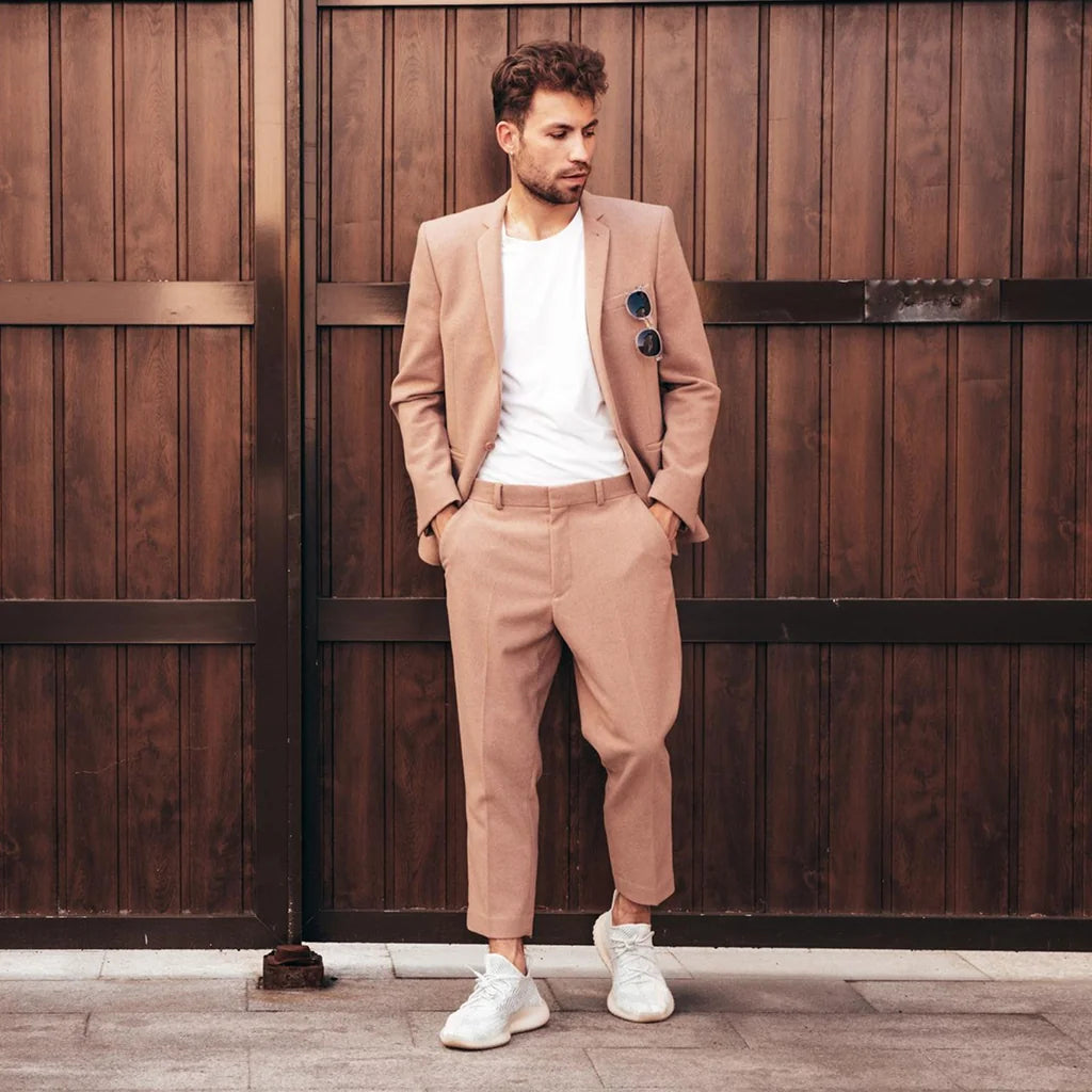 Camel Brushed Wool Suit