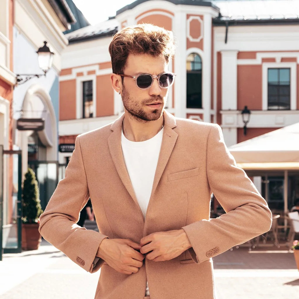Camel Brushed Wool Suit