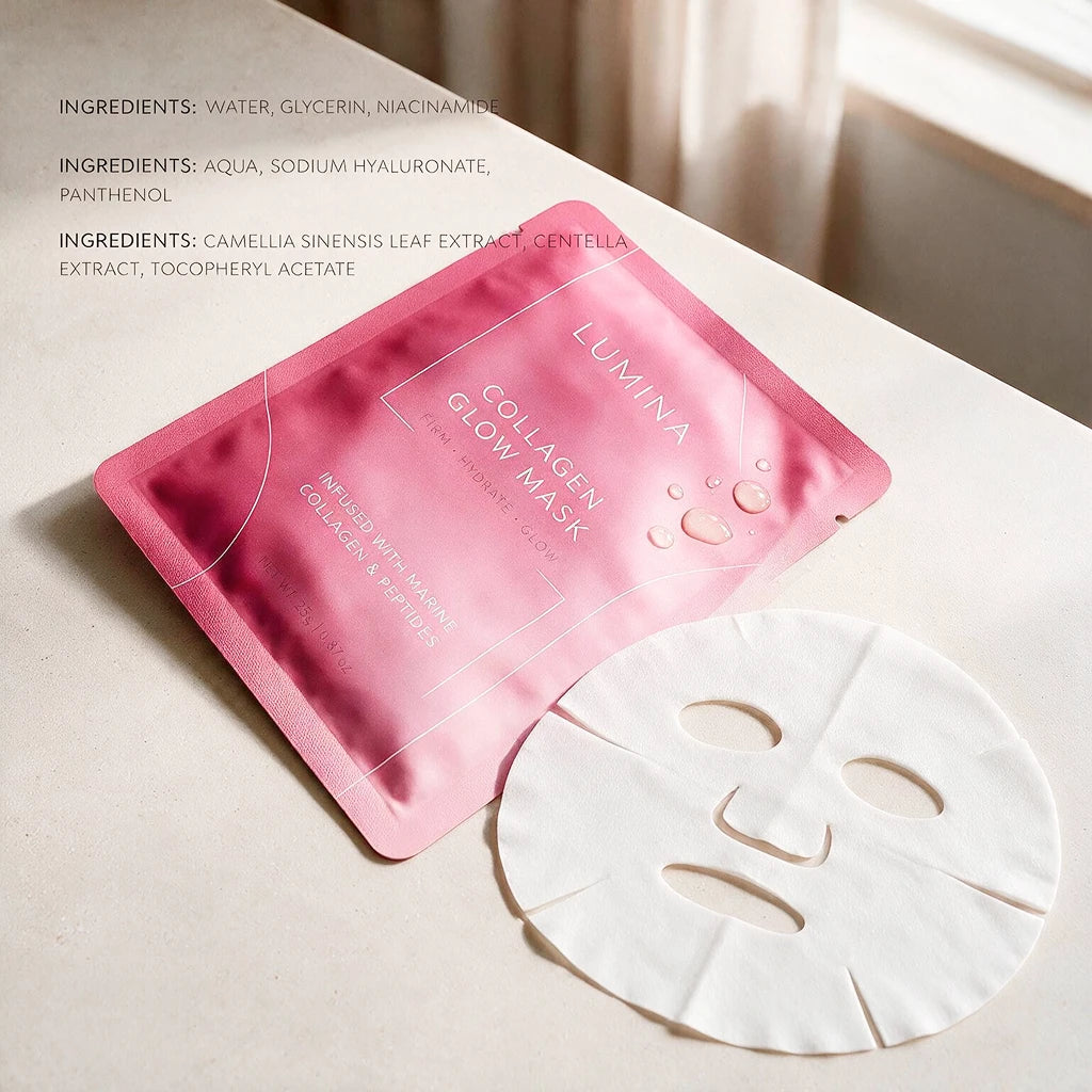 Marine Collagen Glow Sheet Mask – Hydrating & Plumping