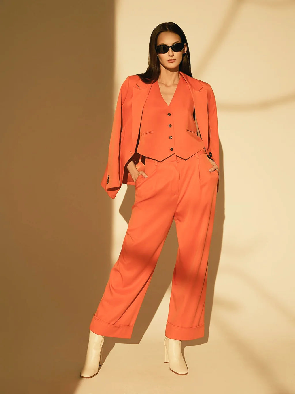 Coral Three Piece Suit