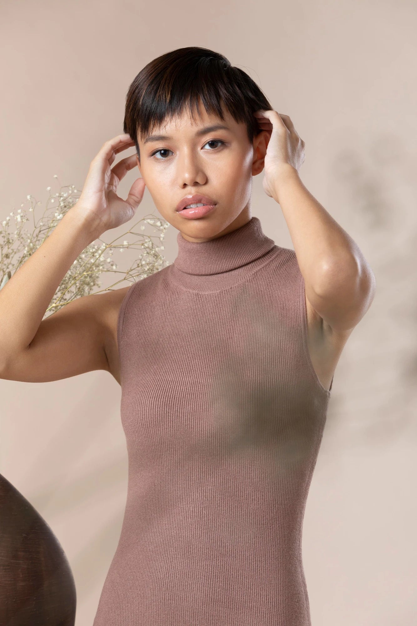 Nuvina Blush Column Dress