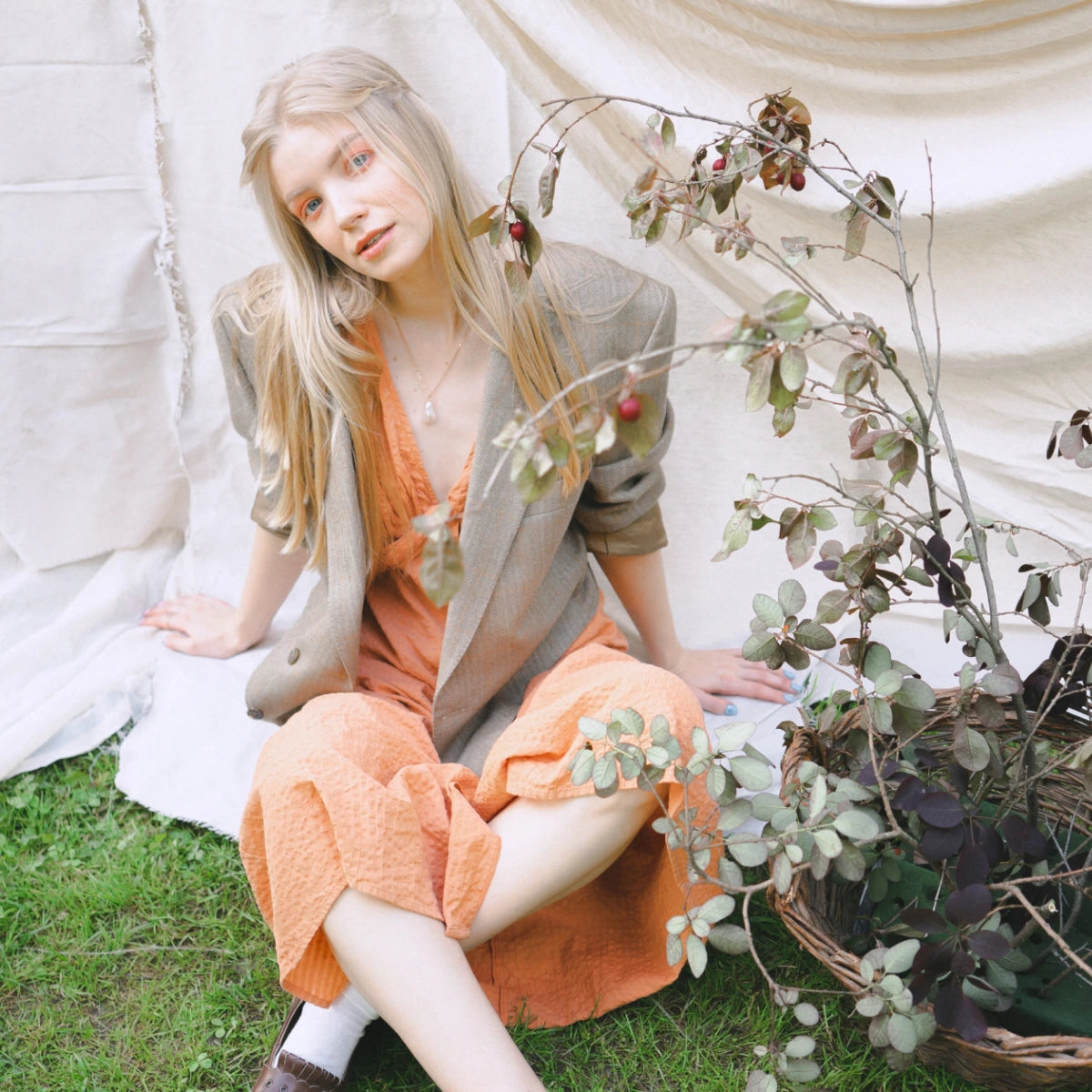 Aeris Linen Wrap Dress