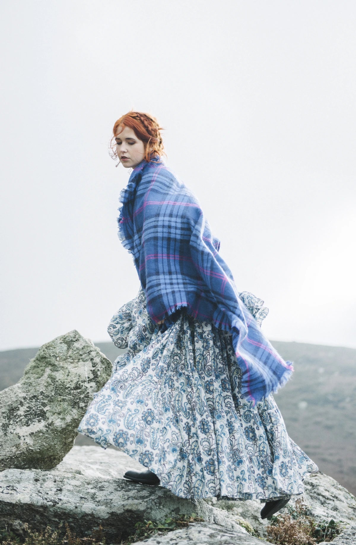 Valen Blue Cascade Gown