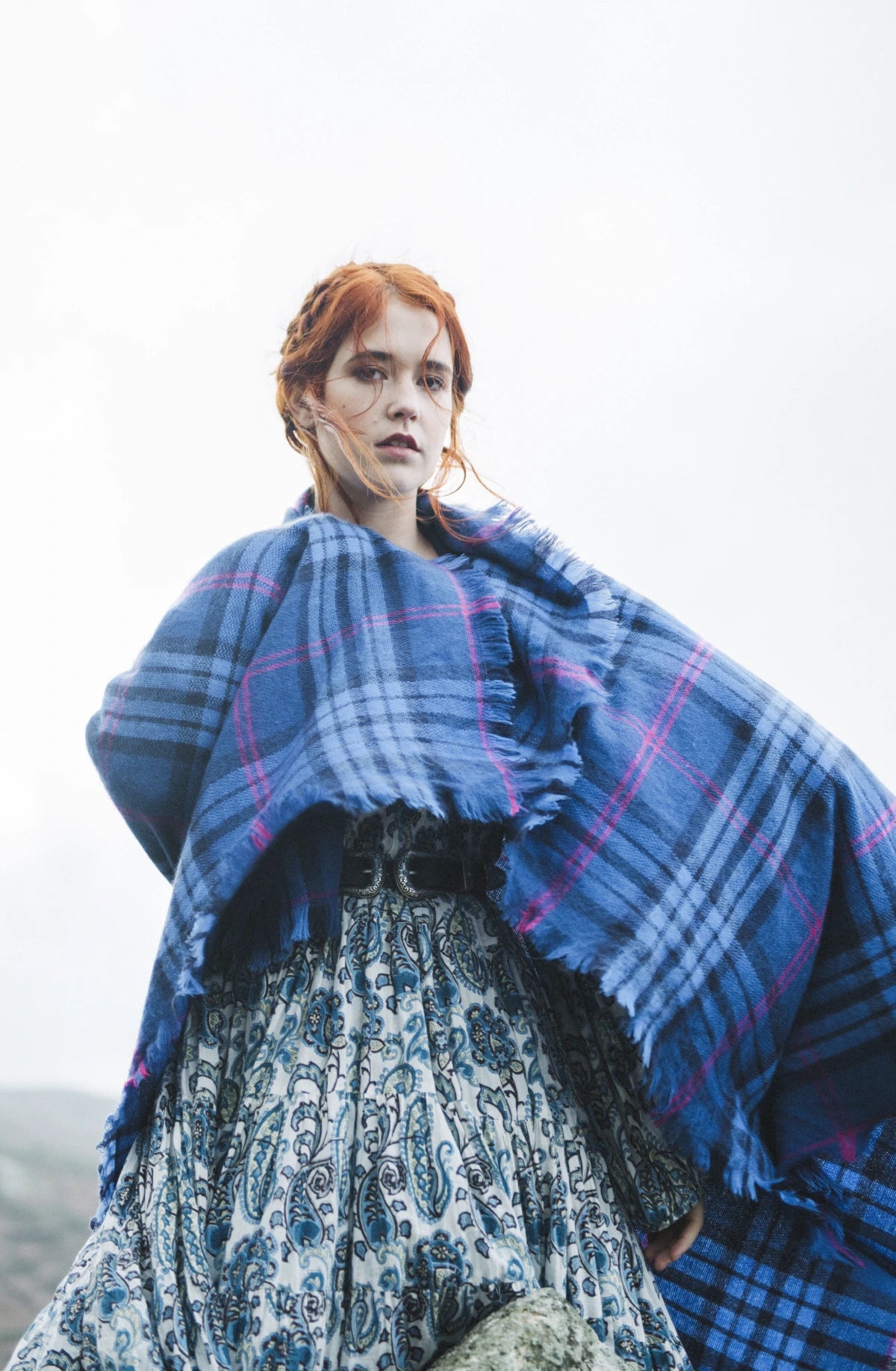 Valen Blue Cascade Gown