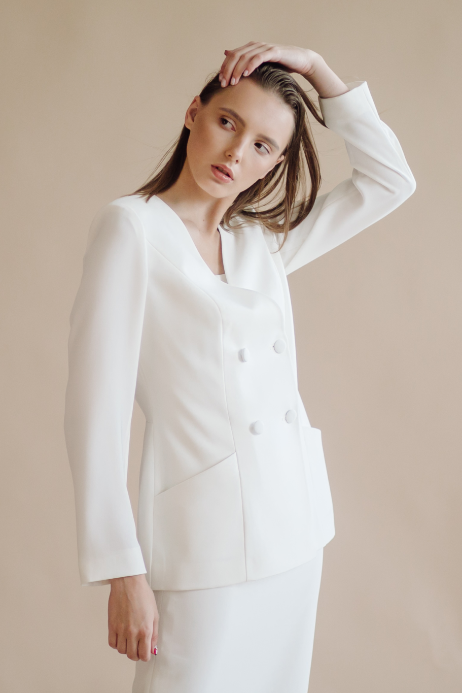 Two-Piece Smart Skirt Suit