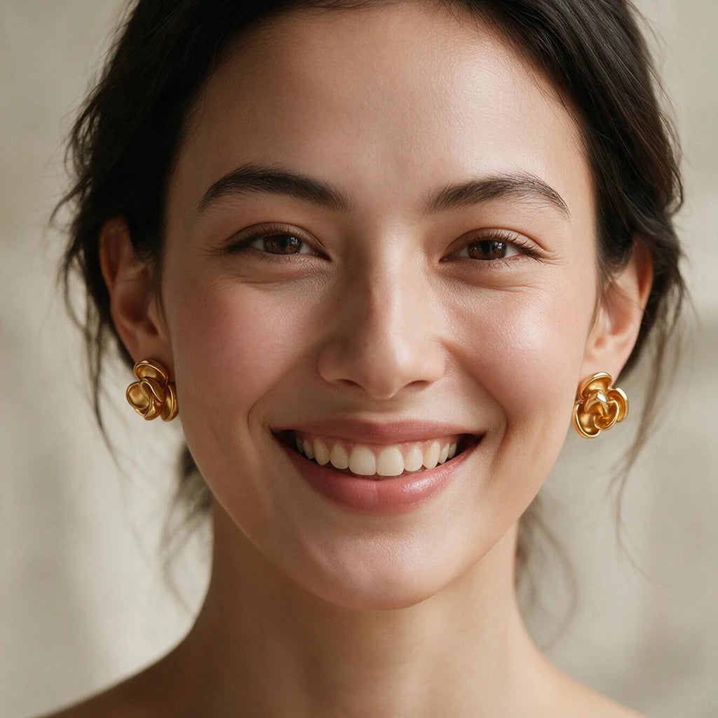 Sculptural Knot Stud Earrings