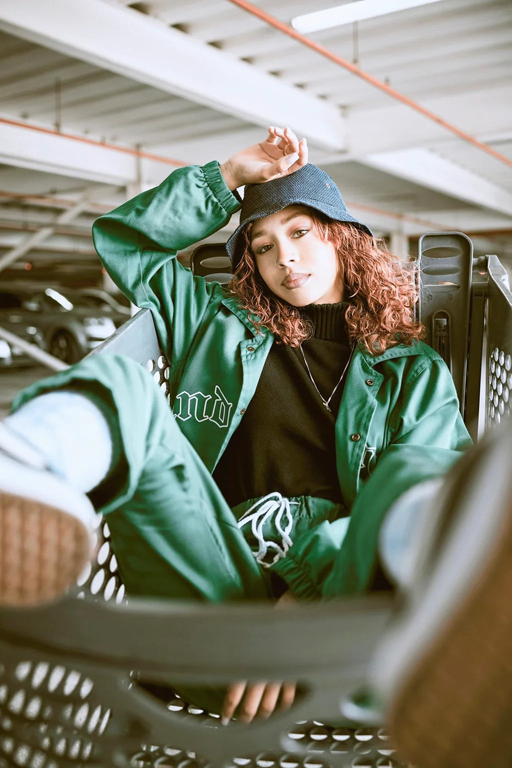 Forest Green Coach Jacket Set