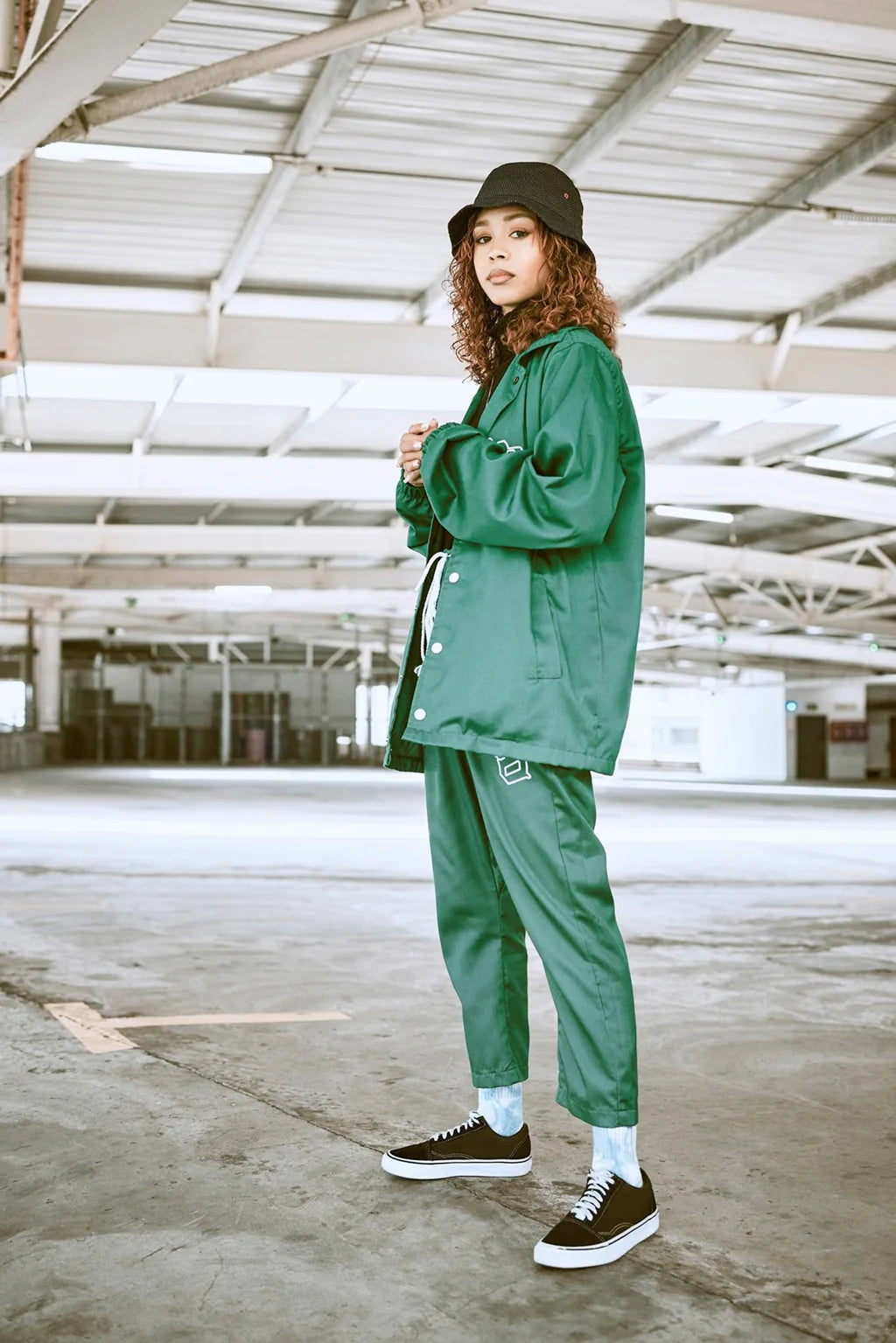 Forest Green Coach Jacket Set