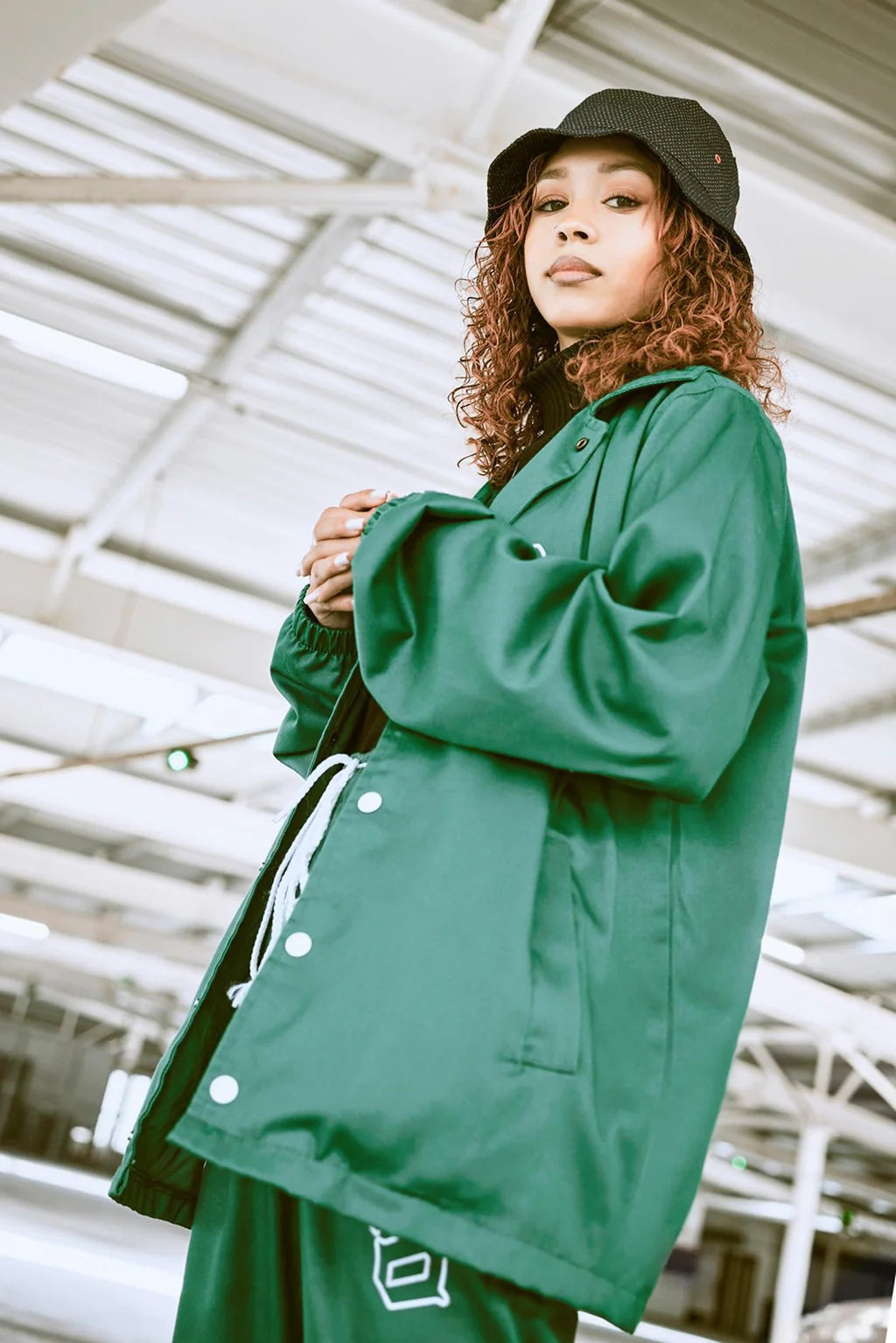 Forest Green Coach Jacket Set