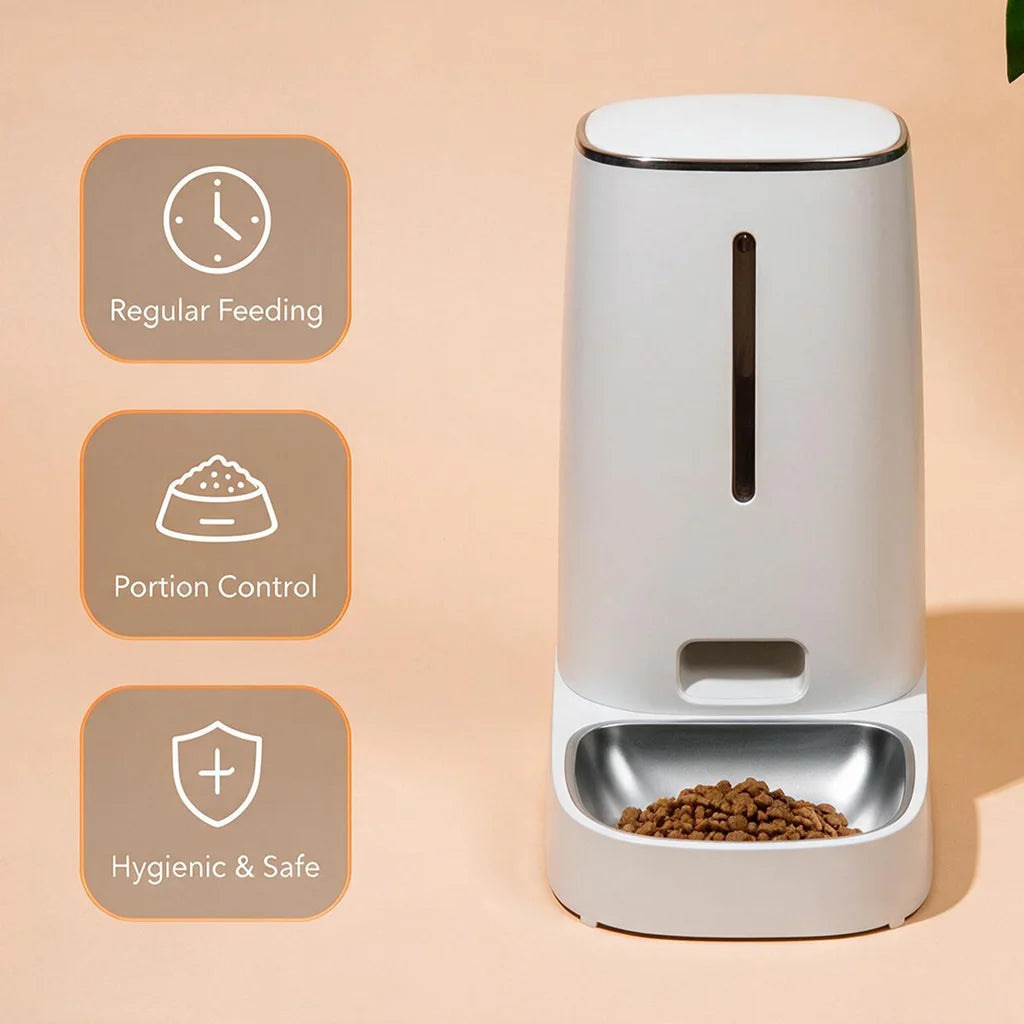 Gravity Pet Feeder with Steel Bowl