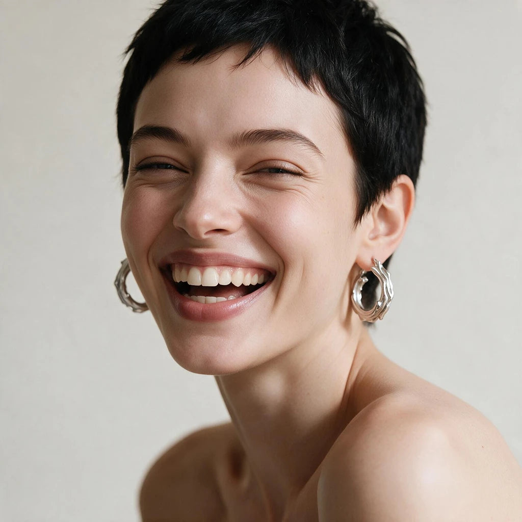 Textured Hoop Earrings