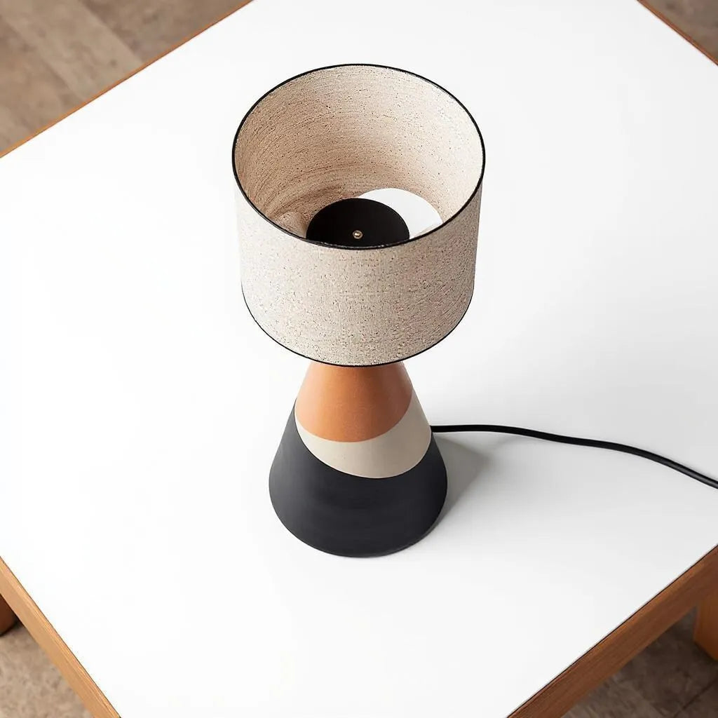 Textured Cylinder Table Lamp