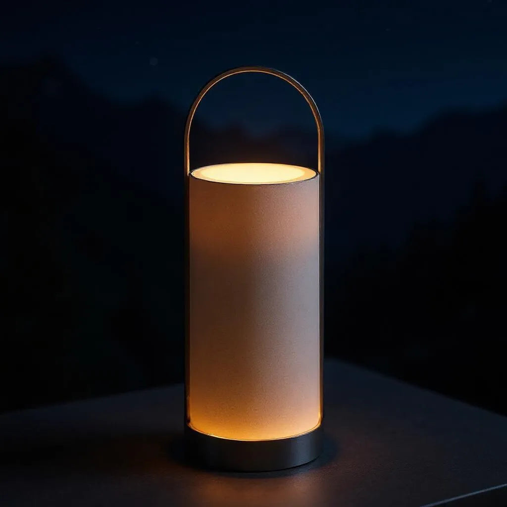 Tall Oval Lamp