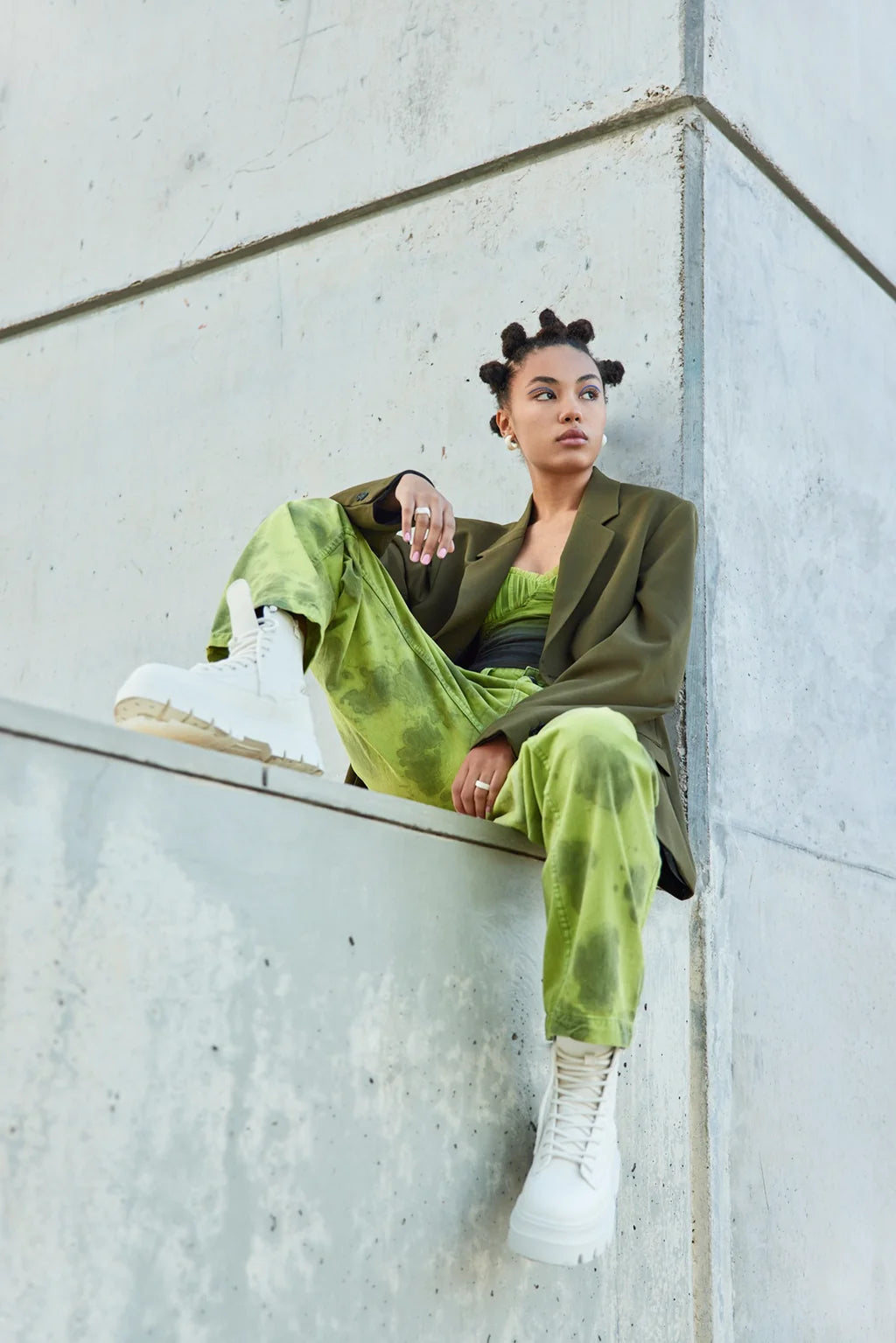 Olive and Acid Lime Three Piece Set