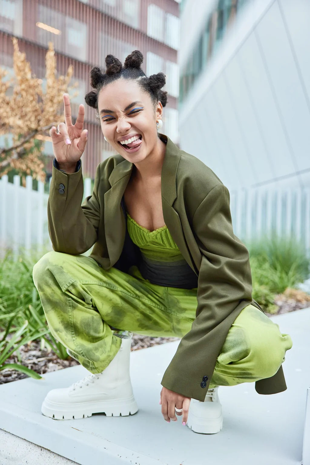 Olive and Acid Lime Three Piece Set