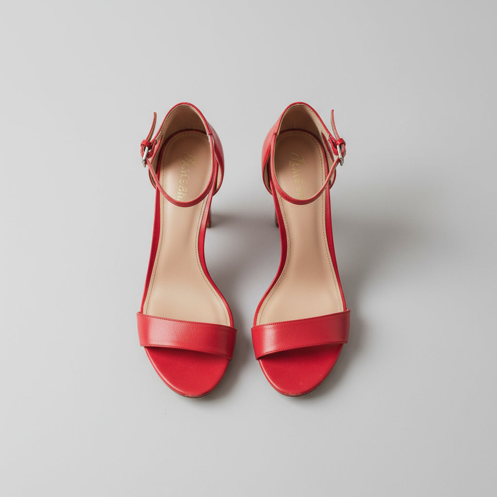 Scarlet Strap Heels