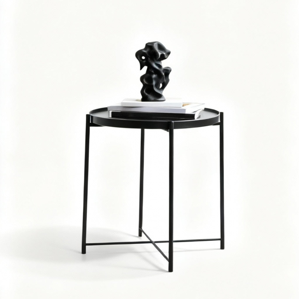 Noir Sculpt Side Table