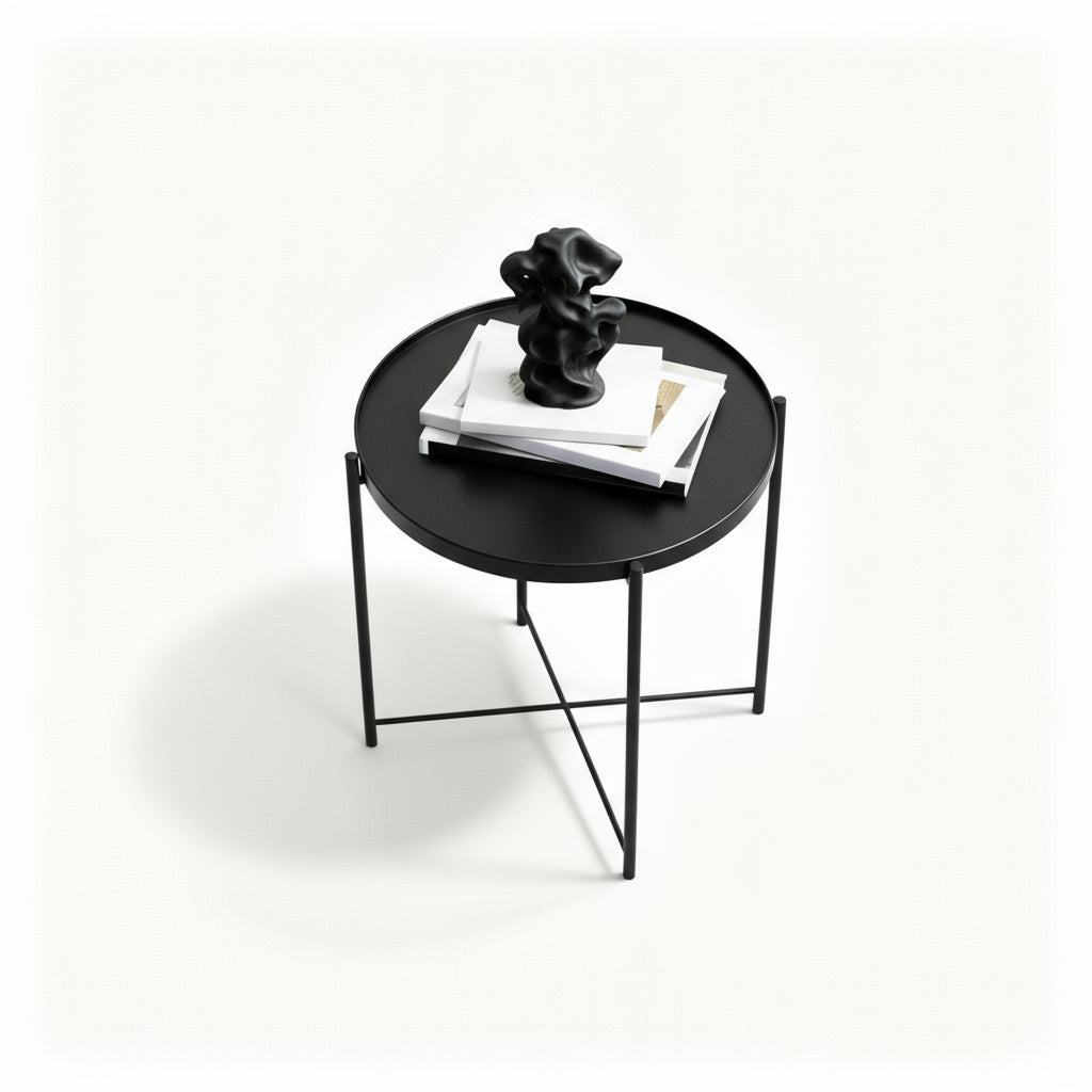 Noir Sculpt Side Table