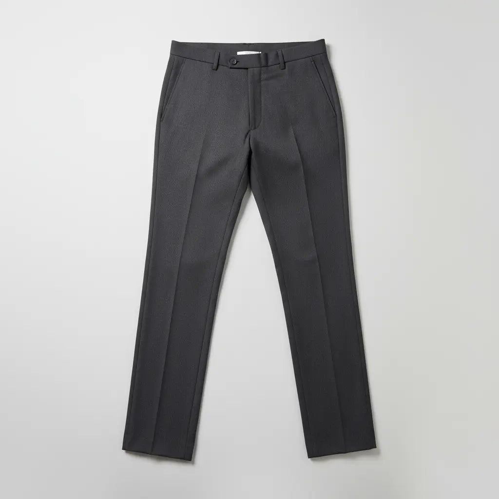 Charcoal Slim-Fit Dress Pants
